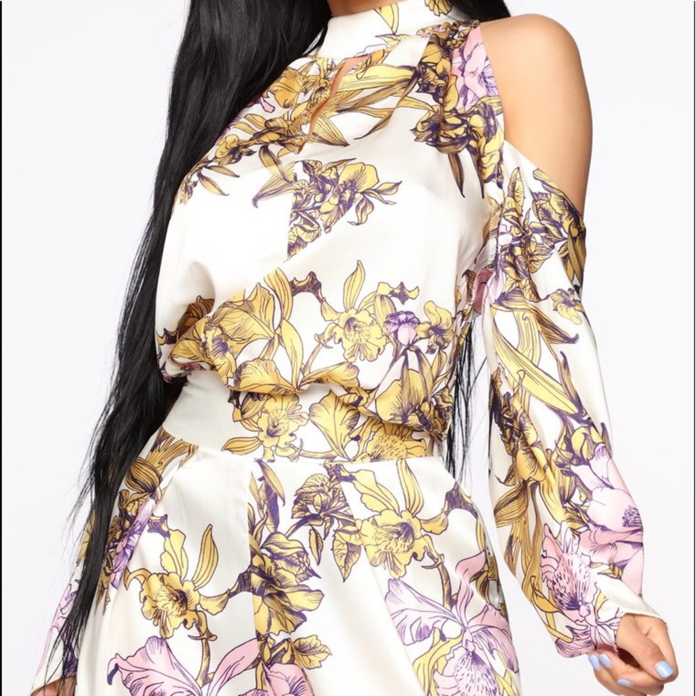 Fashion Nova Floral Emotions Pant Set